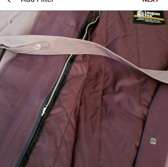 Vtg London Fog Trench Coat by Wamsutta Size 12 - Picture 5 of 8